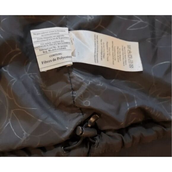 Merrell Women Grey Turtleneck Jacket Size XS Full Zip Puffer Jacket Zip-Pockets - Picture 9 of 10